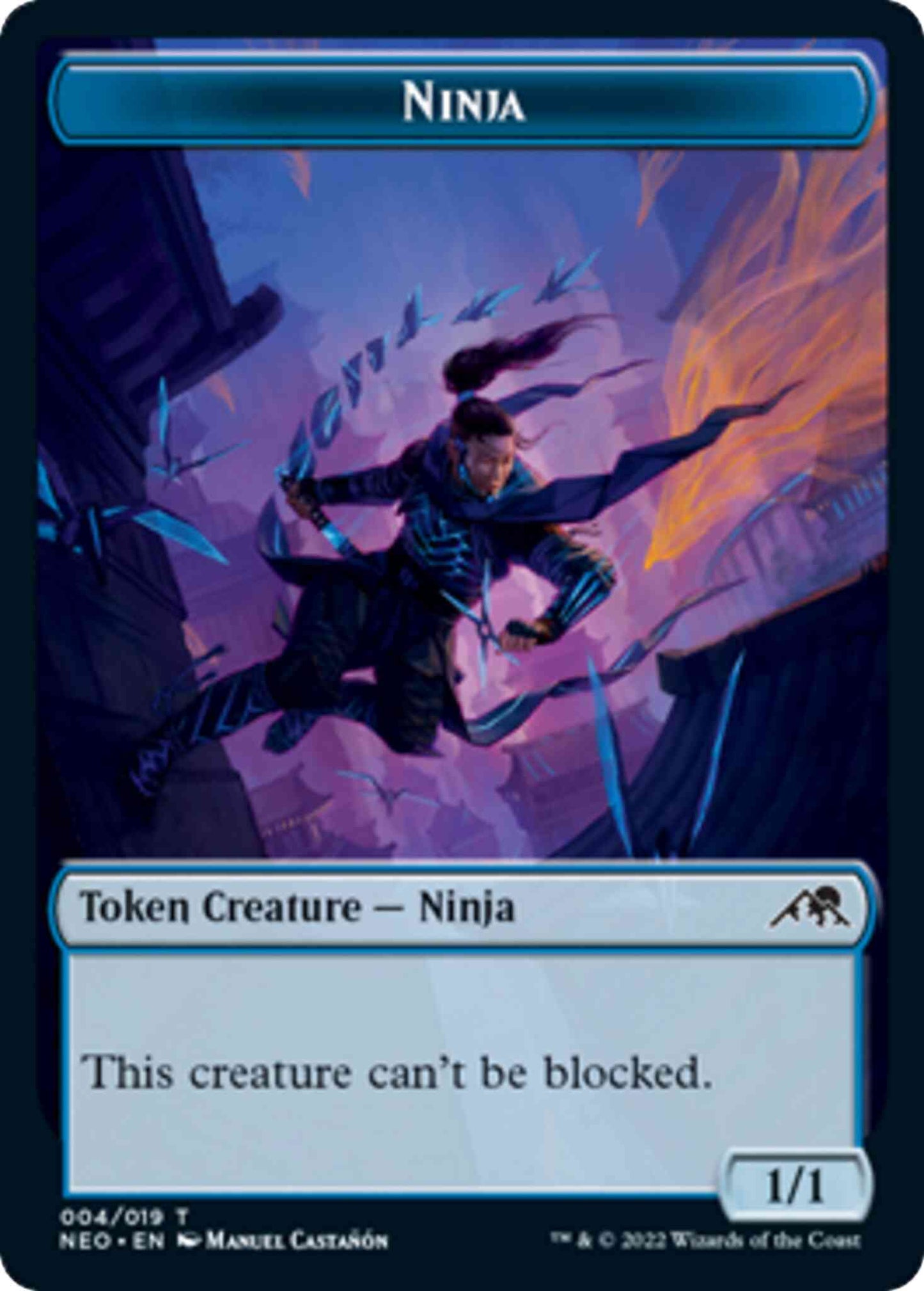 Ninja Token [04] [Kamigawa: Neon Dynasty: Tokens] [Non-Foil]