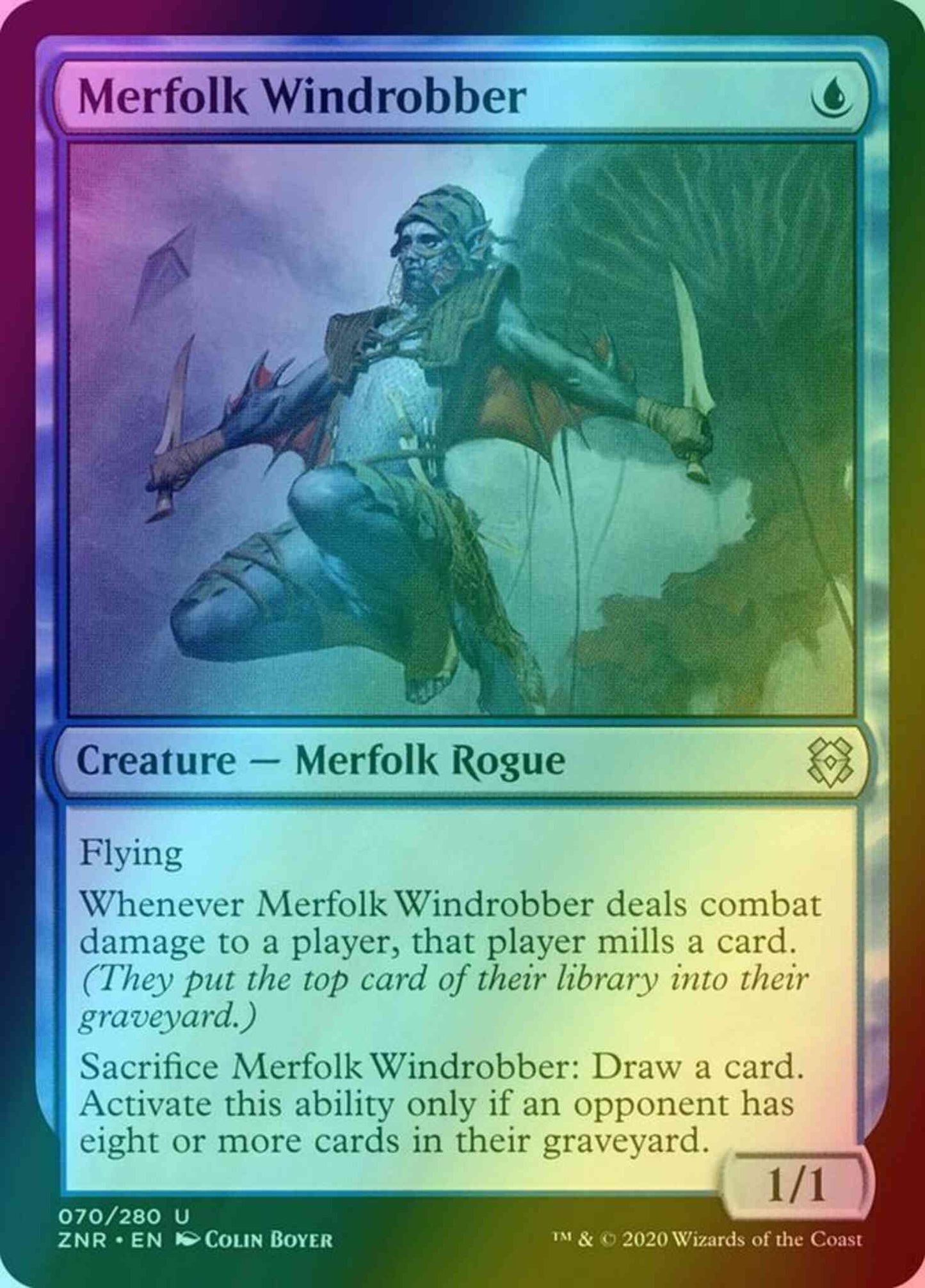 Merfolk Windrobber [70] [Zendikar Rising] [Foil]