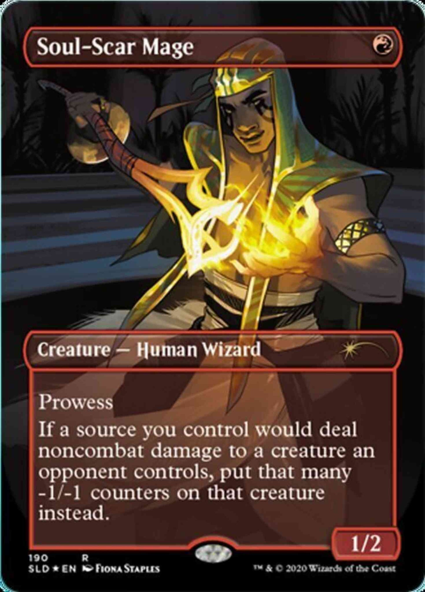 Soul-Scar Mage [0190] [Borderless] [Fiona Staples] [Secret Lair Drop] [Non-Foil]