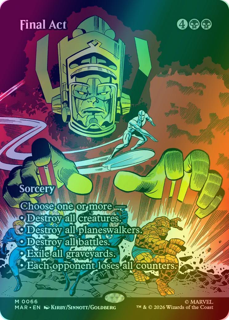 Final Act [66] [Borderless] [Source Material] [Marvel Universe] [Foil]