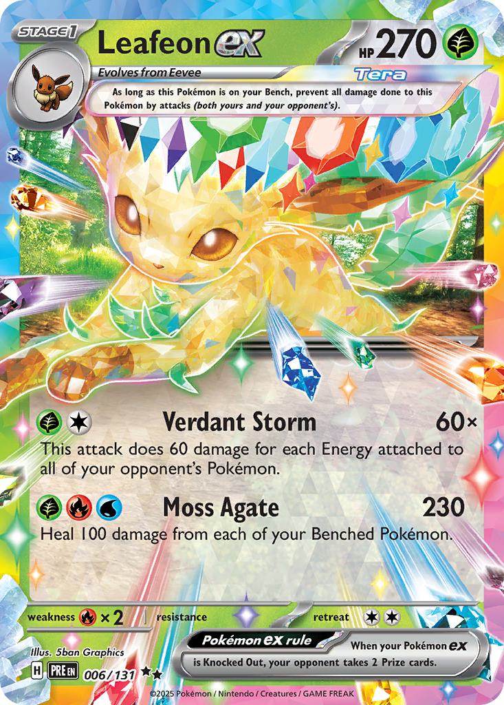 Leafeon ex - 006/131 - Double Rare [sv085-006] [Ultra]