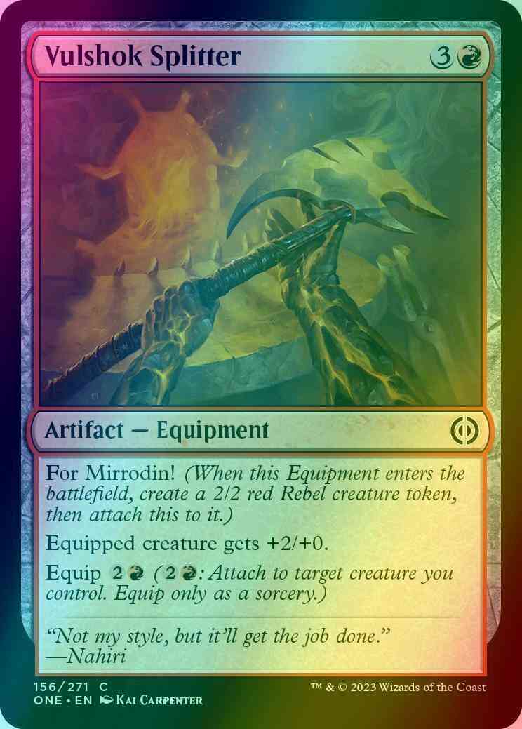 Vulshok Splitter [156] [Phyrexia: All Will Be One] [Foil]