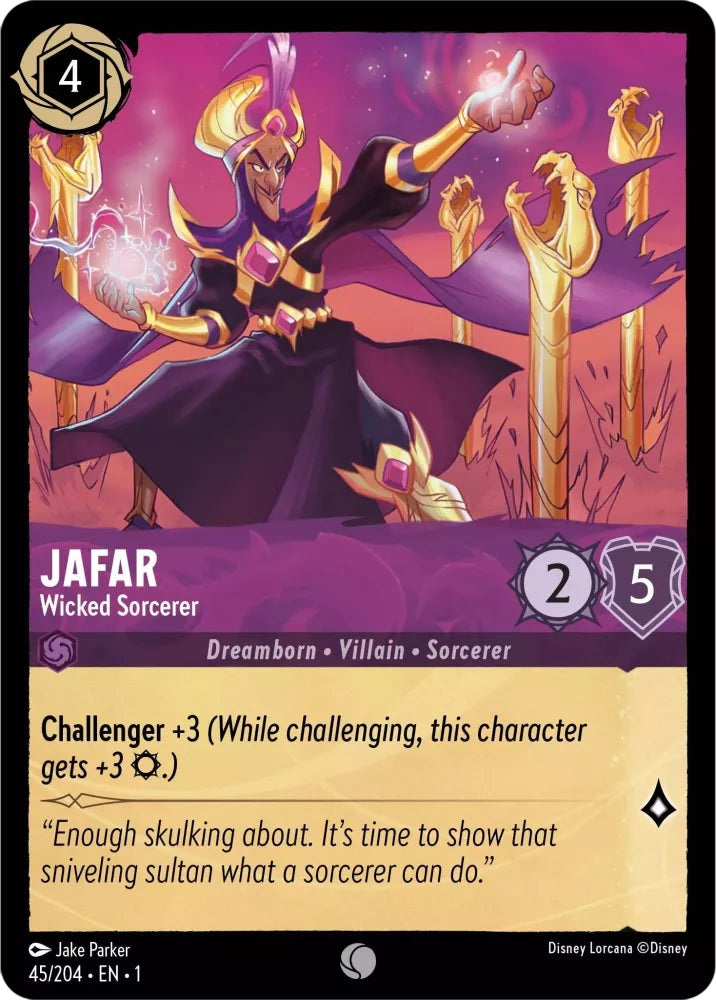 Jafar - Wicked Sorcerer - 45/204 [The First Chapter] [Cold Foil]