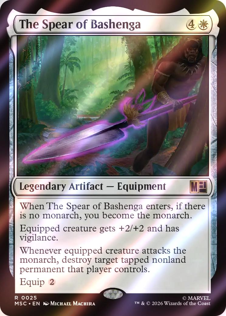 The Spear of Bashenga [25] [Marvel Super Heroes: Commander] [Surge Foil]