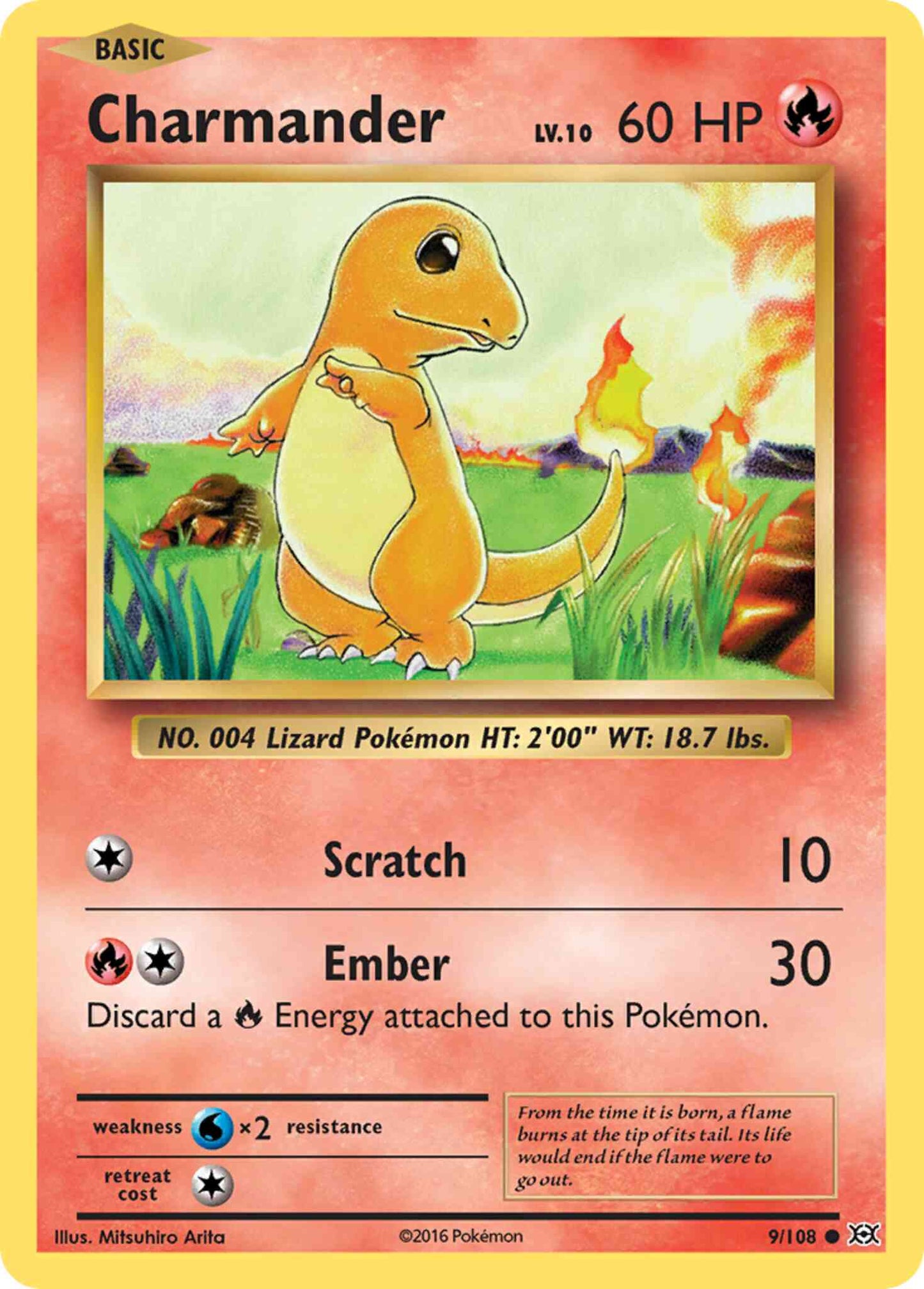 Charmander - 9/108 - Common [xy12-9] [Non-Holo]