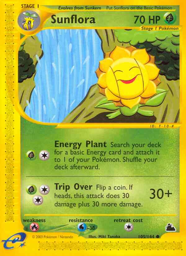 Sunflora - 105/144 - Common [ecard3-105] [Non-Holo]