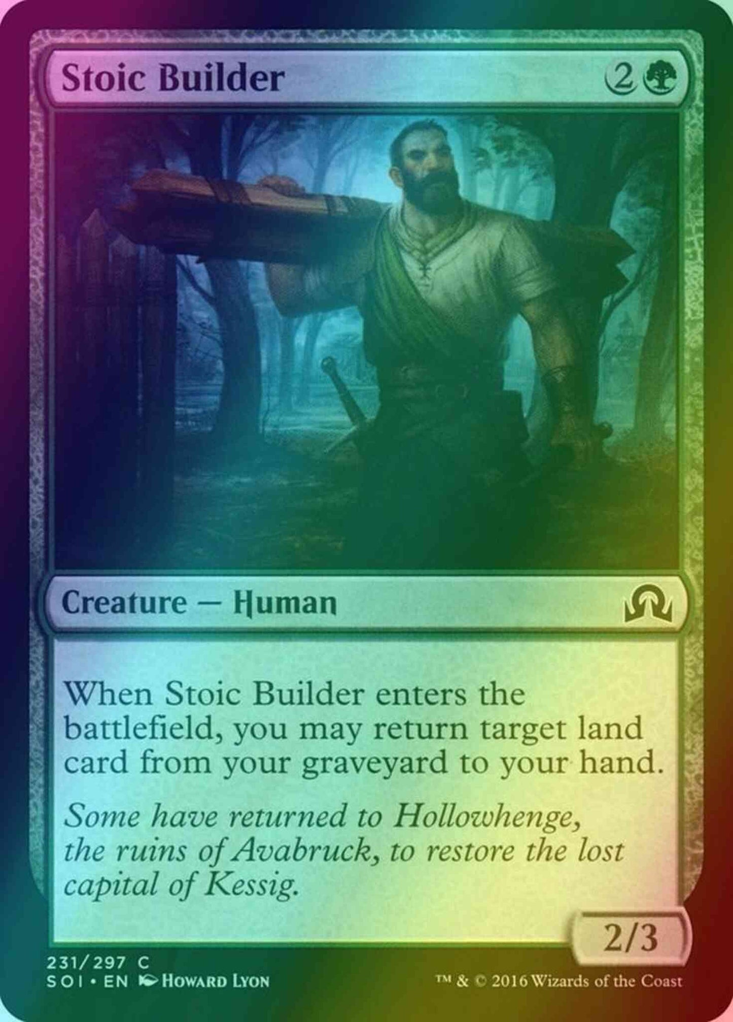 Stoic Builder [231] [Shadows over Innistrad] [Foil]
