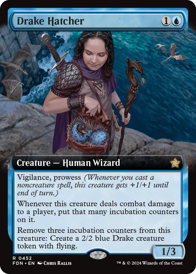 Drake Hatcher [452] [Extended Art] [Foundations] [Non-Foil]