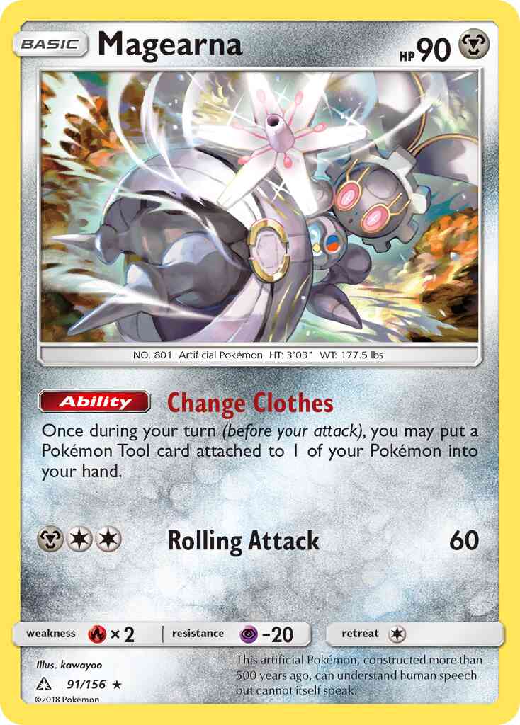 Magearna - 91/156 - Rare [sm5-91] [Non-Holo]