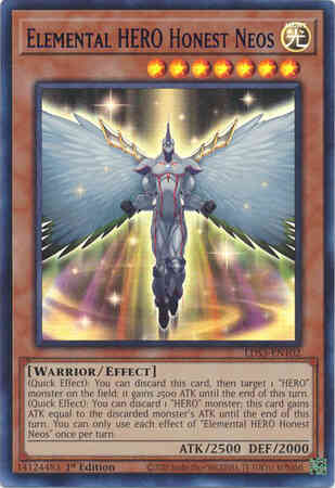 Elemental HERO Honest Neos - Blue - LDS3-EN102 - Ultra Rare - 1st Edition