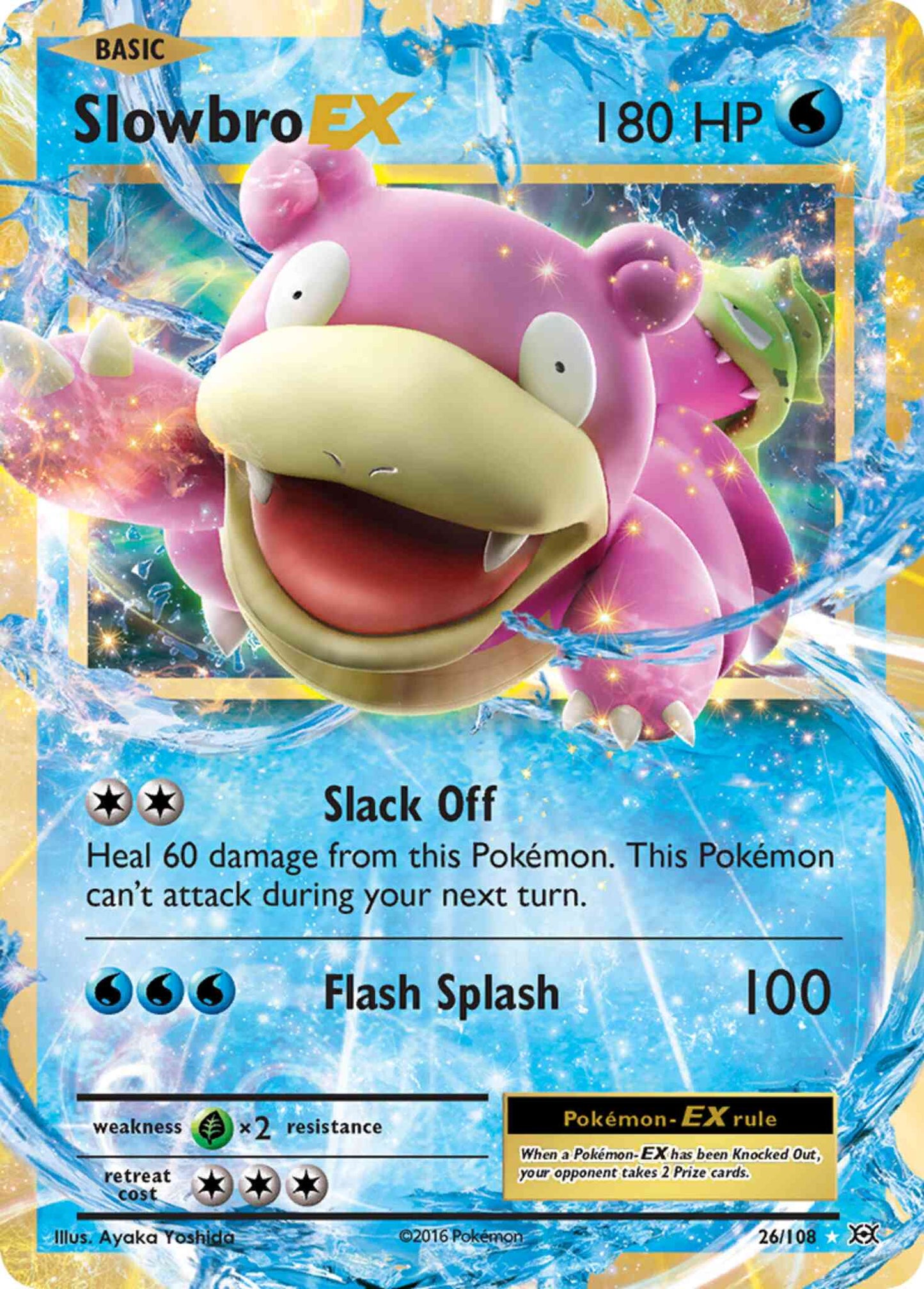 Slowbro-EX - 26/108 - Rare Holo EX [xy12-26] [Ultra]