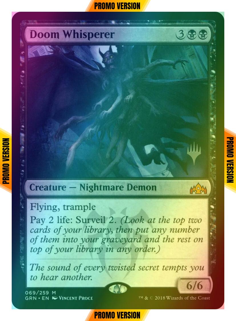 Doom Whisperer [69p] [Promo Pack] [Guilds of Ravnica Promos] [Foil]