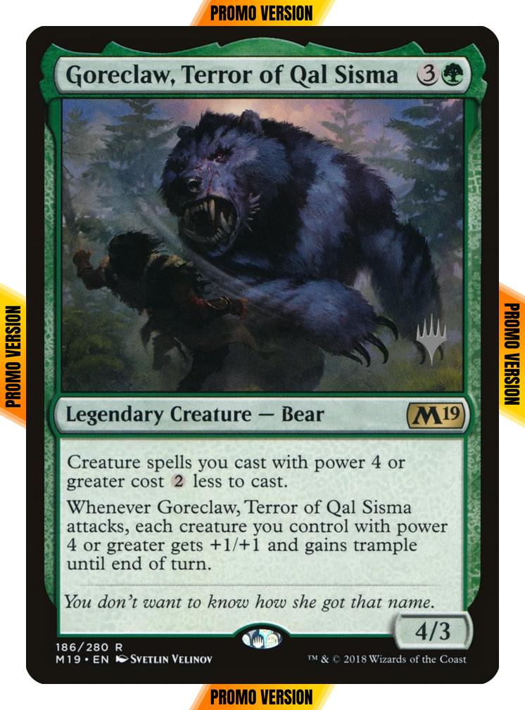 Goreclaw, Terror of Qal Sisma [186p] [Promo Pack] [Core Set 2019 Promos] [Foil]