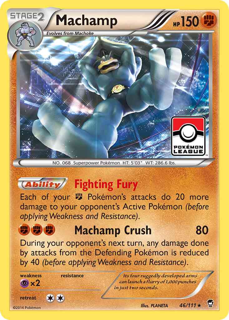 Machamp - 46/111 - Rare Holo [xy3-46] [Reverse Holo]