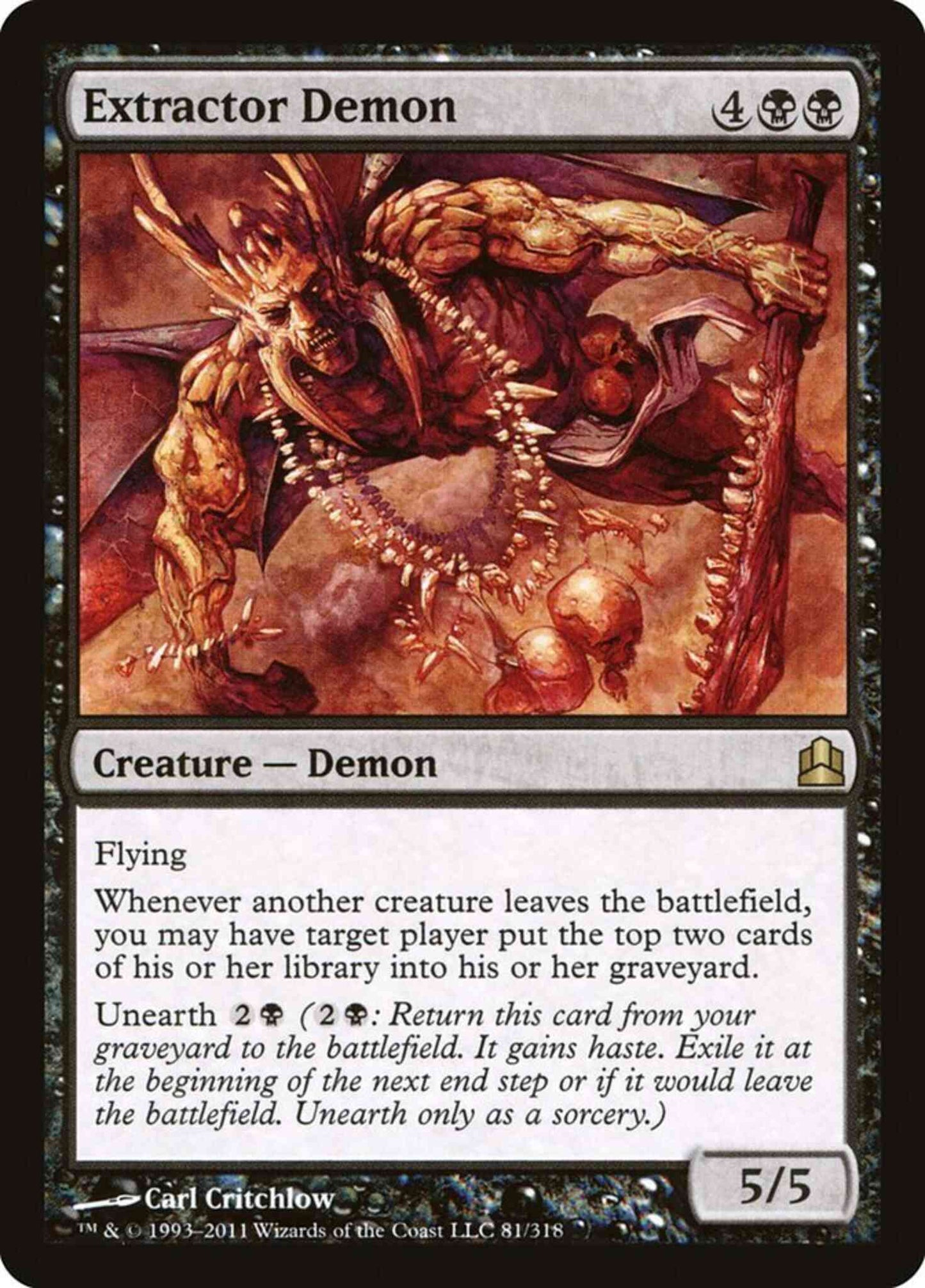 Extractor Demon [81] [Commander 2011] [Non-Foil]