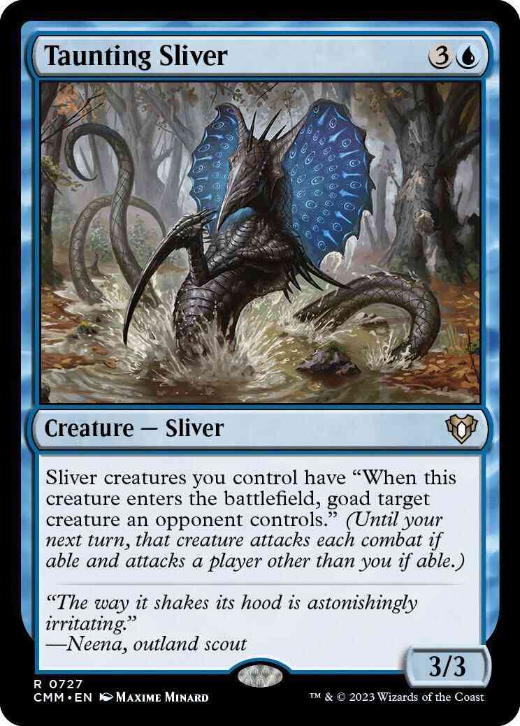 Taunting Sliver [727] [Commander Masters] [Non-Foil]
