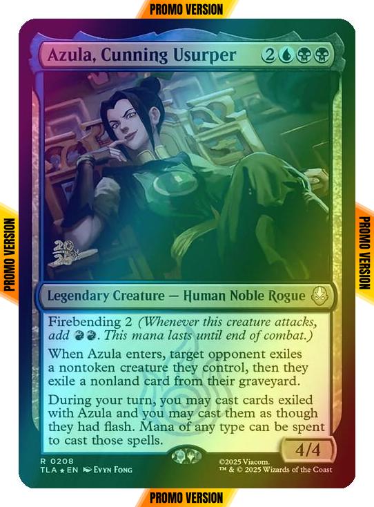 Azula, Cunning Usurper [208s] [Prerelease] [Avatar: The Last Airbender: Promos] [Foil]