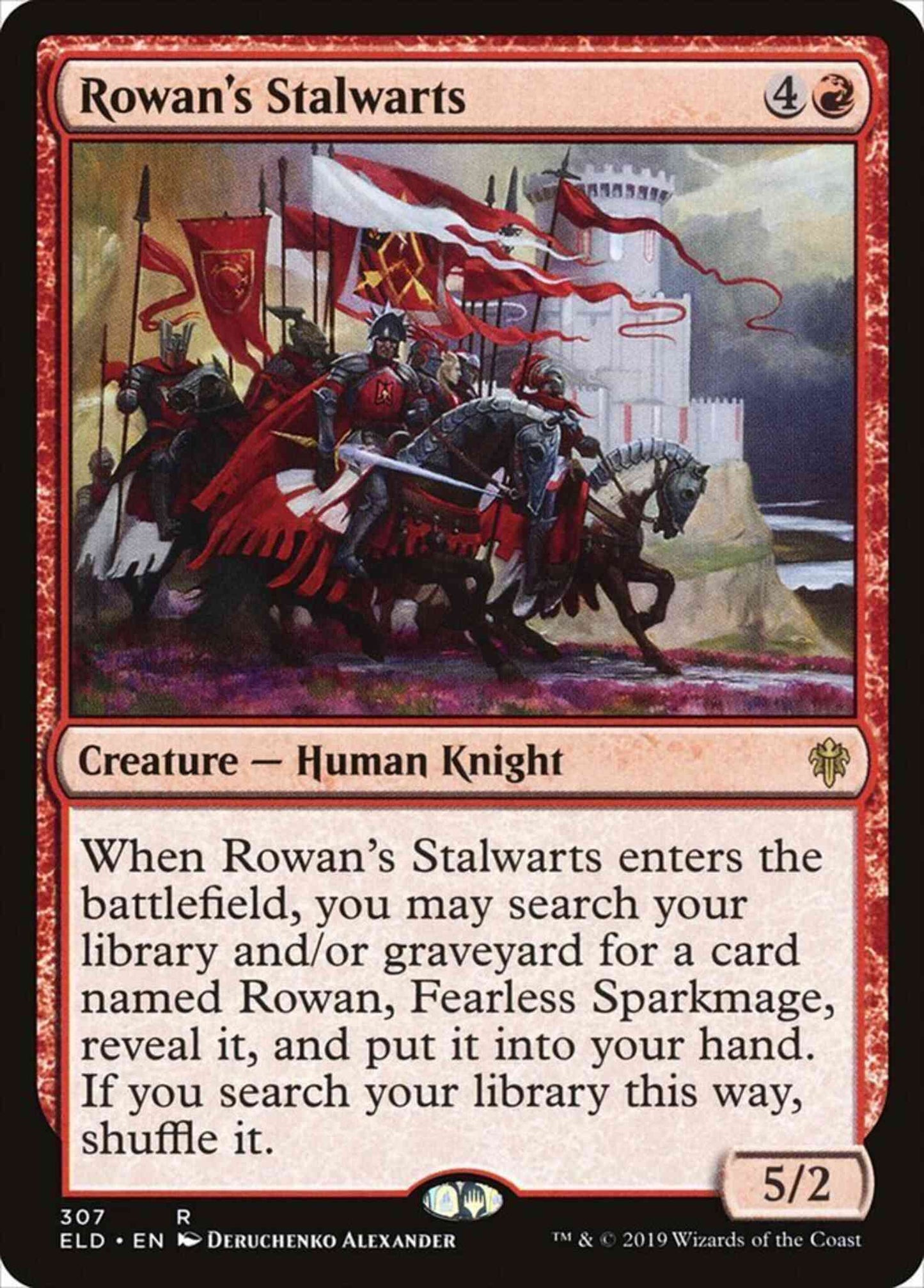 Rowan's Stalwarts [307] [Planeswalker Dek Exclusive] [Throne of Eldraine] [Non-Foil]