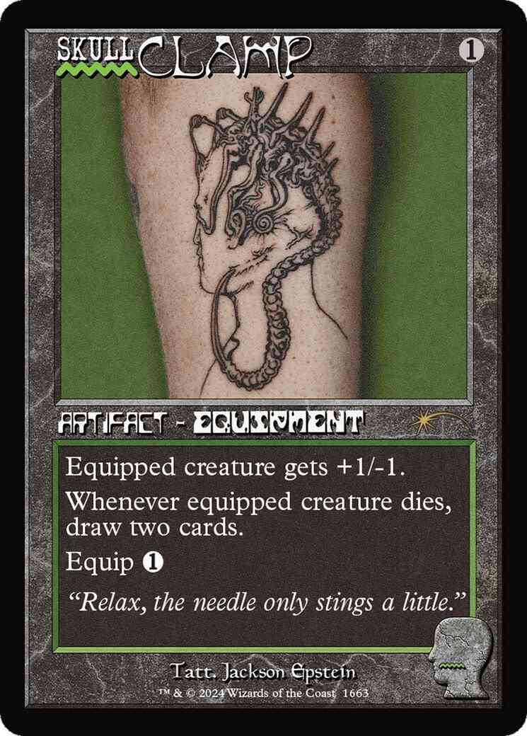 Skullclamp [1663] [Brain Dead: Staples] [Secret Lair Drop] [Foil]