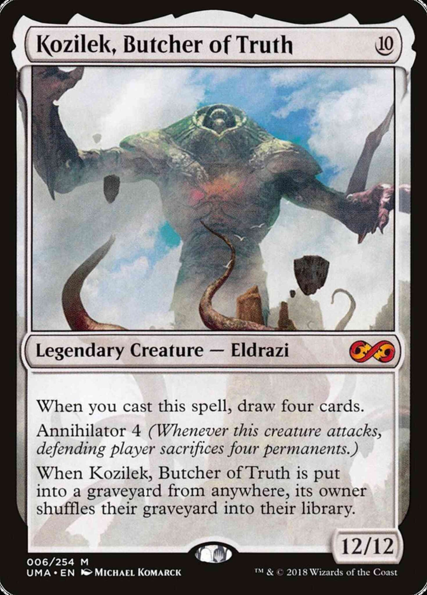 Kozilek, Butcher of Truth [6] [Ultimate Masters] [Non-Foil]