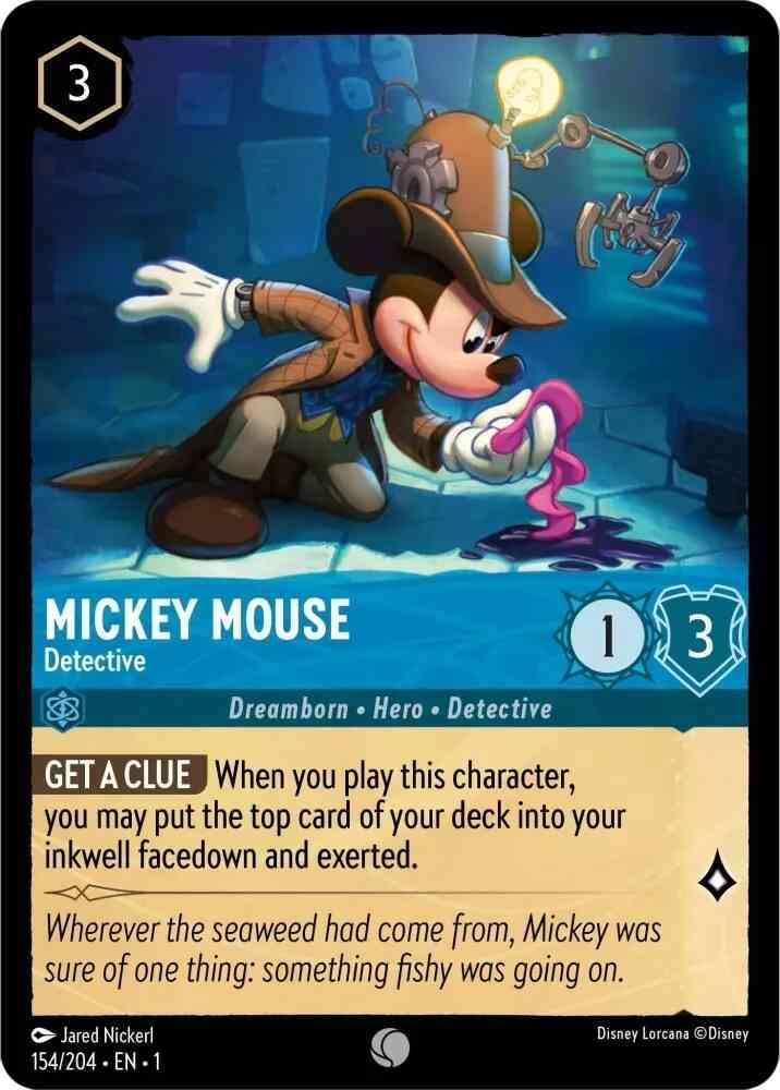 Mickey Mouse - Detective - 154/204 [The First Chapter] [Non-Foil]