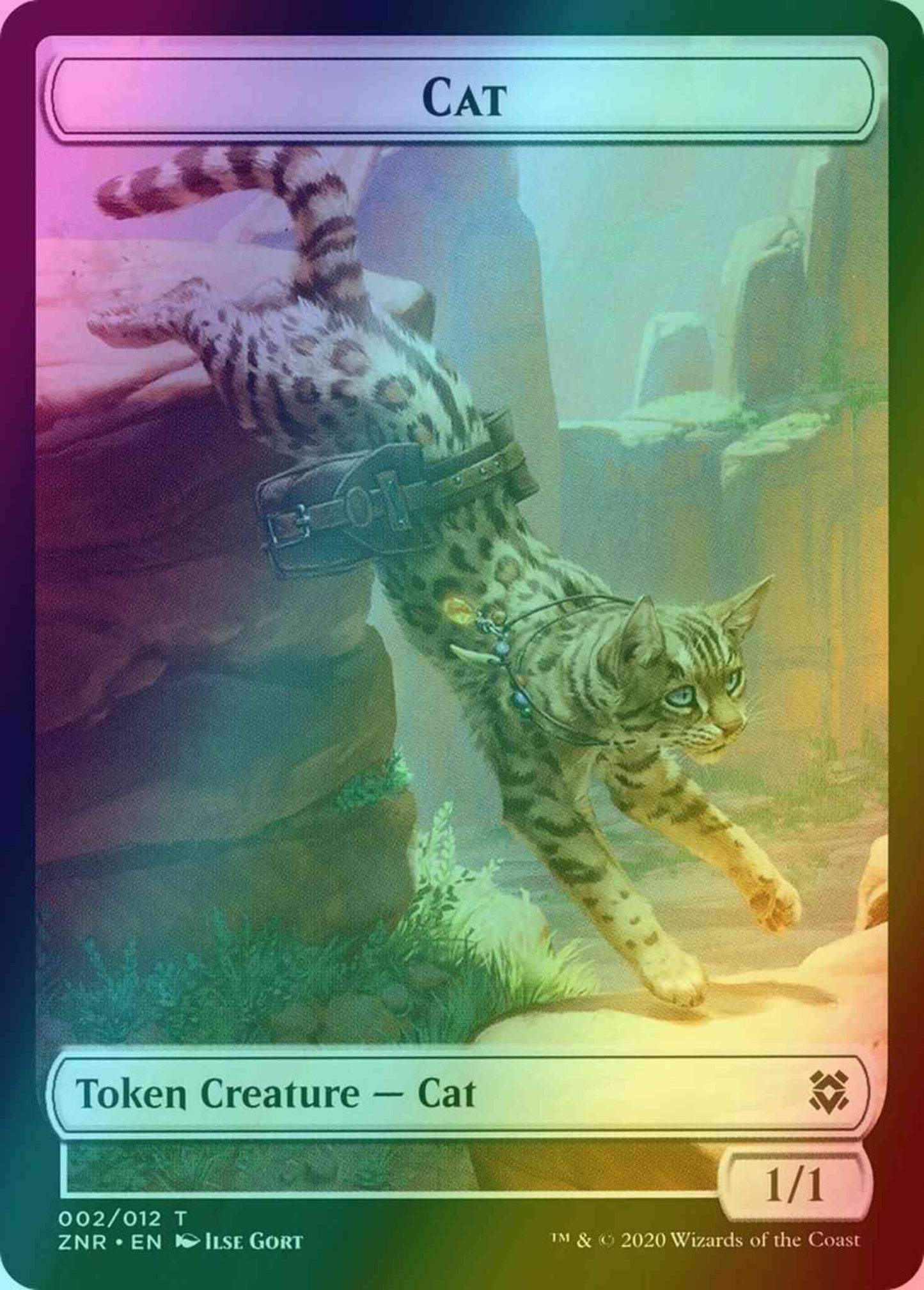 Cat Token (02) // Goblin Construct Token (11) [Zendikar Rising Tokens] [Foil]