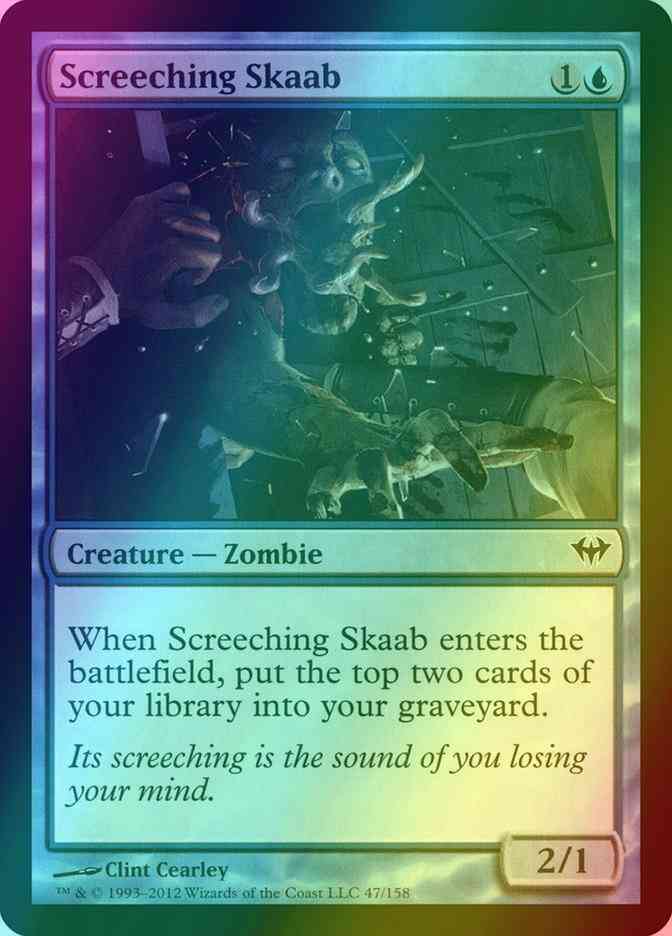 Screeching Skaab [47] [Dark Ascension] [Foil]