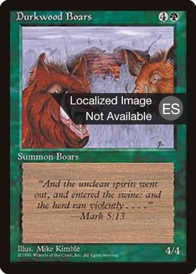 Durkwood Boars - Chinese [241] [Fourth Edition Black Border: Chinese] [Non-Foil]