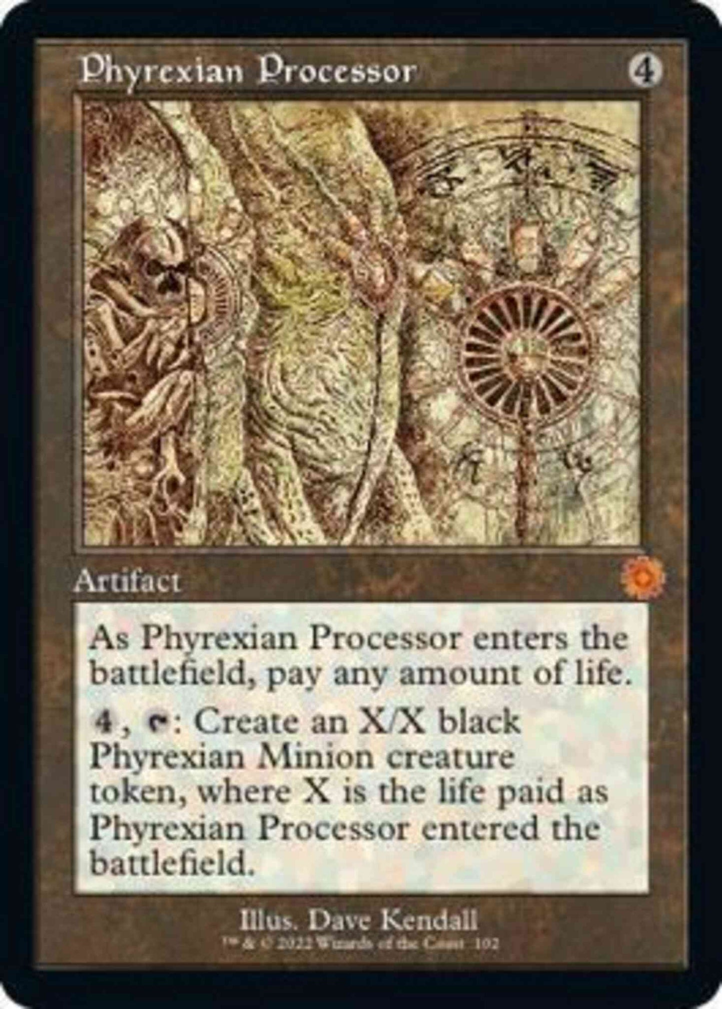 Phyrexian Processor [102] [Retro Frame] [Schematic] [The Brothers' War Retro Artifacts] [Non-Foil]
