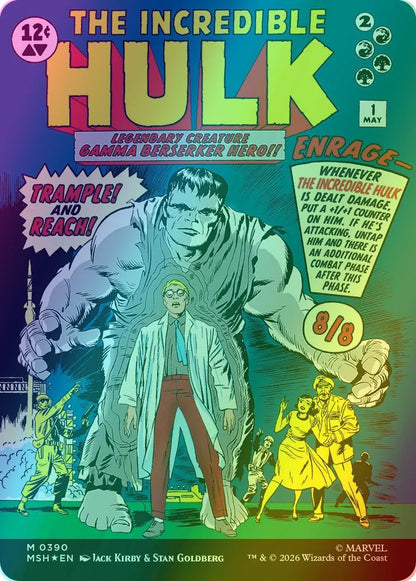 Bruce Banner // The Incredible Hulk [390] [Borderless] [Classic Comic] [Marvel Super Heroes] [Foil]