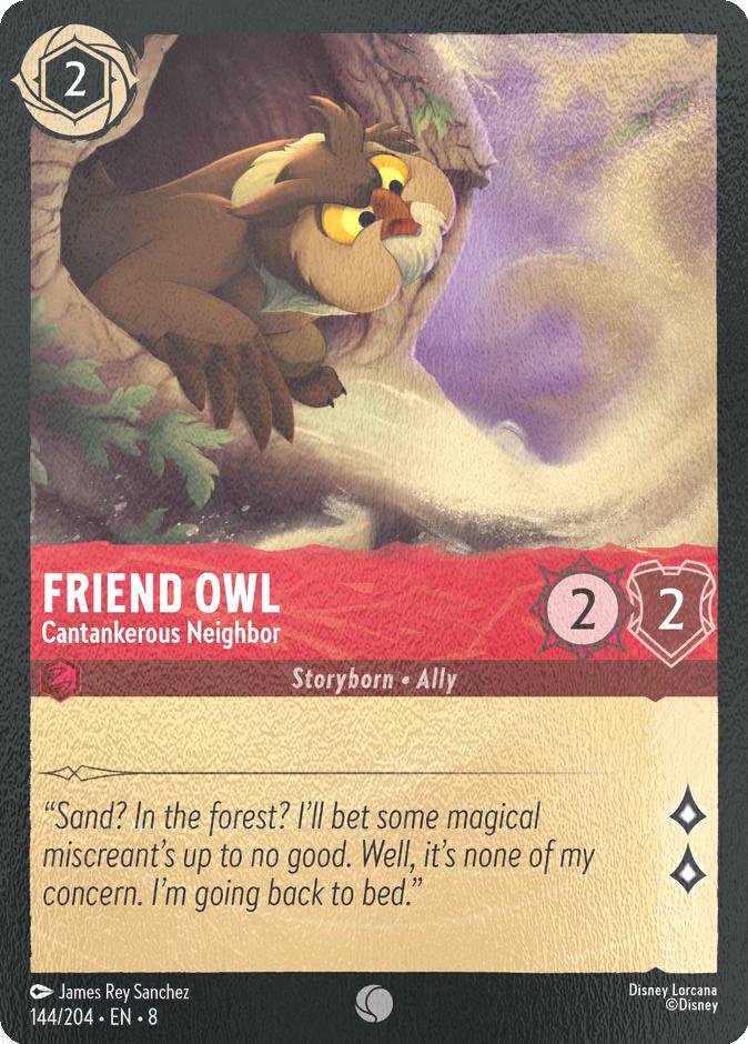 Friend Owl - Cantankerous Neighbor - 144/204 [Reign of Jafar] [Cold Foil]