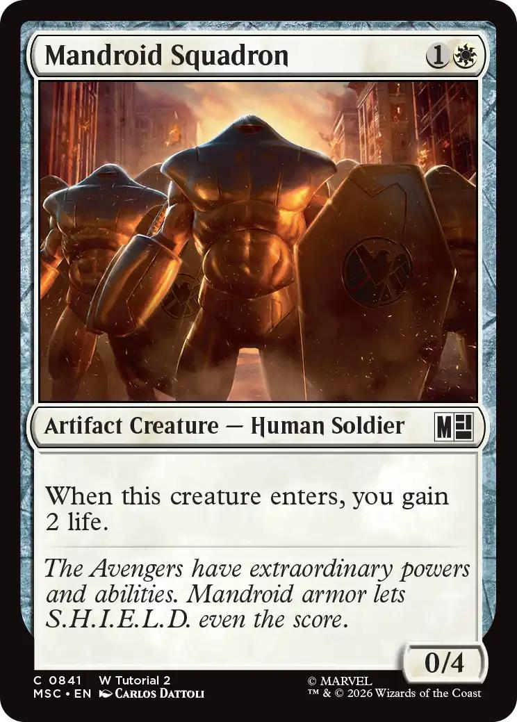 Mandroid Squadron [841] [Beginner Box] [Marvel Super Heroes: Commander] [Non-Foil]