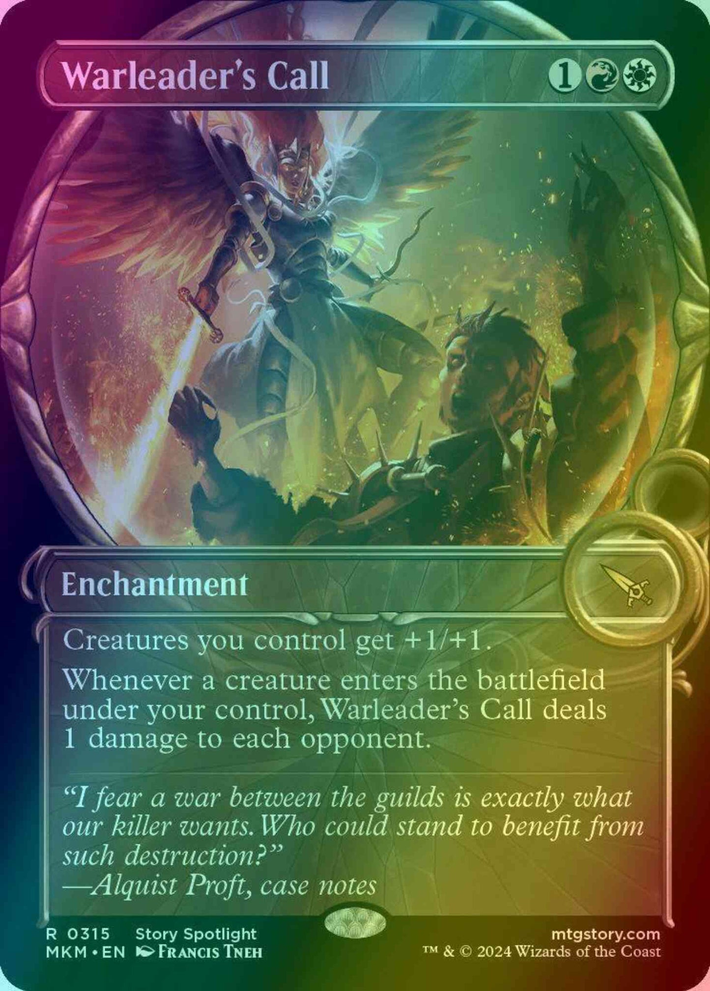 Warleader's Call [315] [Magnified Showcase] [Murders at Karlov Manor] [Foil]