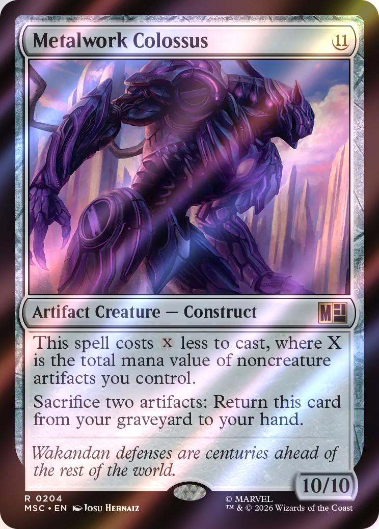 Metalwork Colossus [204] [Marvel Super Heroes: Commander] [Surge Foil]