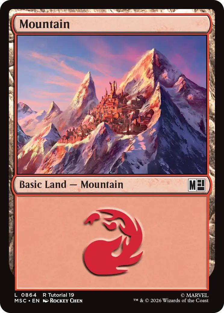 Mountain [864] [Beginner Box] [Marvel Super Heroes: Commander] [Non-Foil]