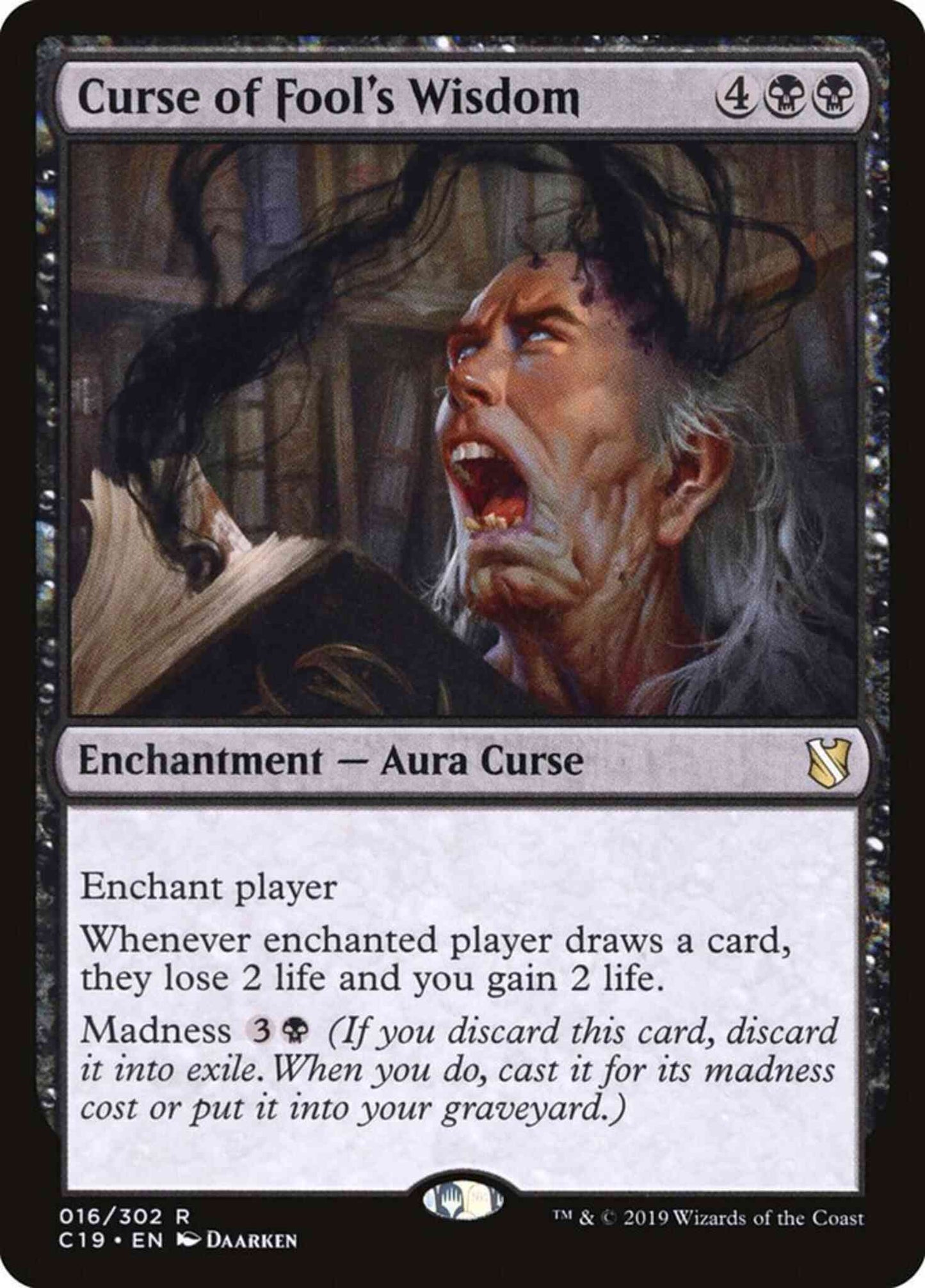 Curse of Fool's Wisdom [16] [Commander 2019] [Non-Foil]