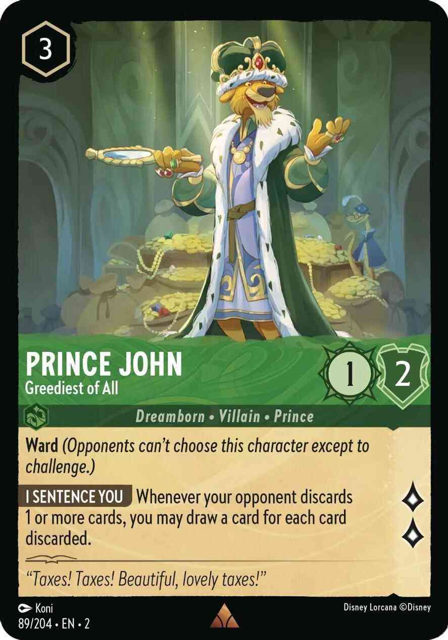 Prince John - Greediest of All - 89/204 [Rise Of The Floodborn] [Cold Foil]