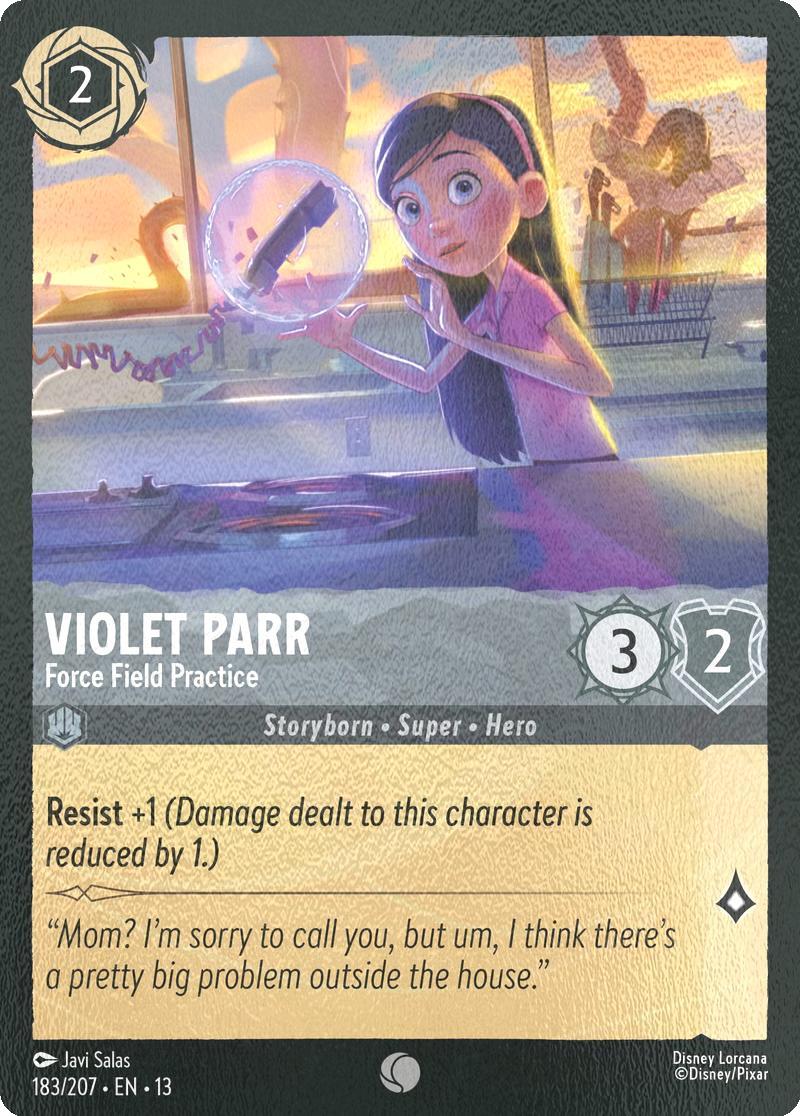 Violet Parr - Force Field Practice - 183/204 [Attack of the Vine!] [Cold Foil]