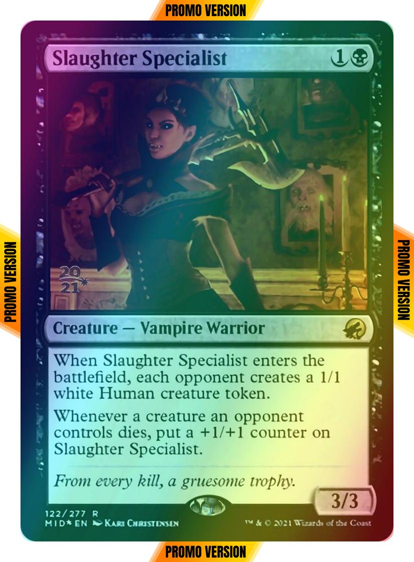 Slaughter Specialist [Prerelease] [122s] [Innistrad: Midnight Hunt Promos] [Foil]