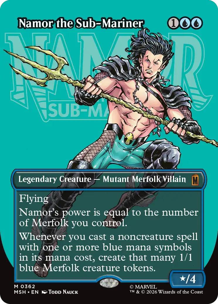 Namor the Sub-Mariner [362] [Borderless] [Logo] [Marvel Super Heroes] [Non-Foil]