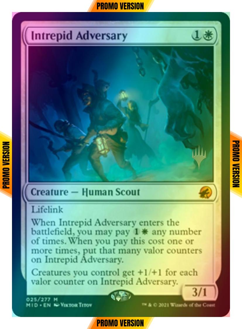 Intrepid Adversary [Promo Pack] [25p] [Innistrad: Midnight Hunt Promos] [Foil]