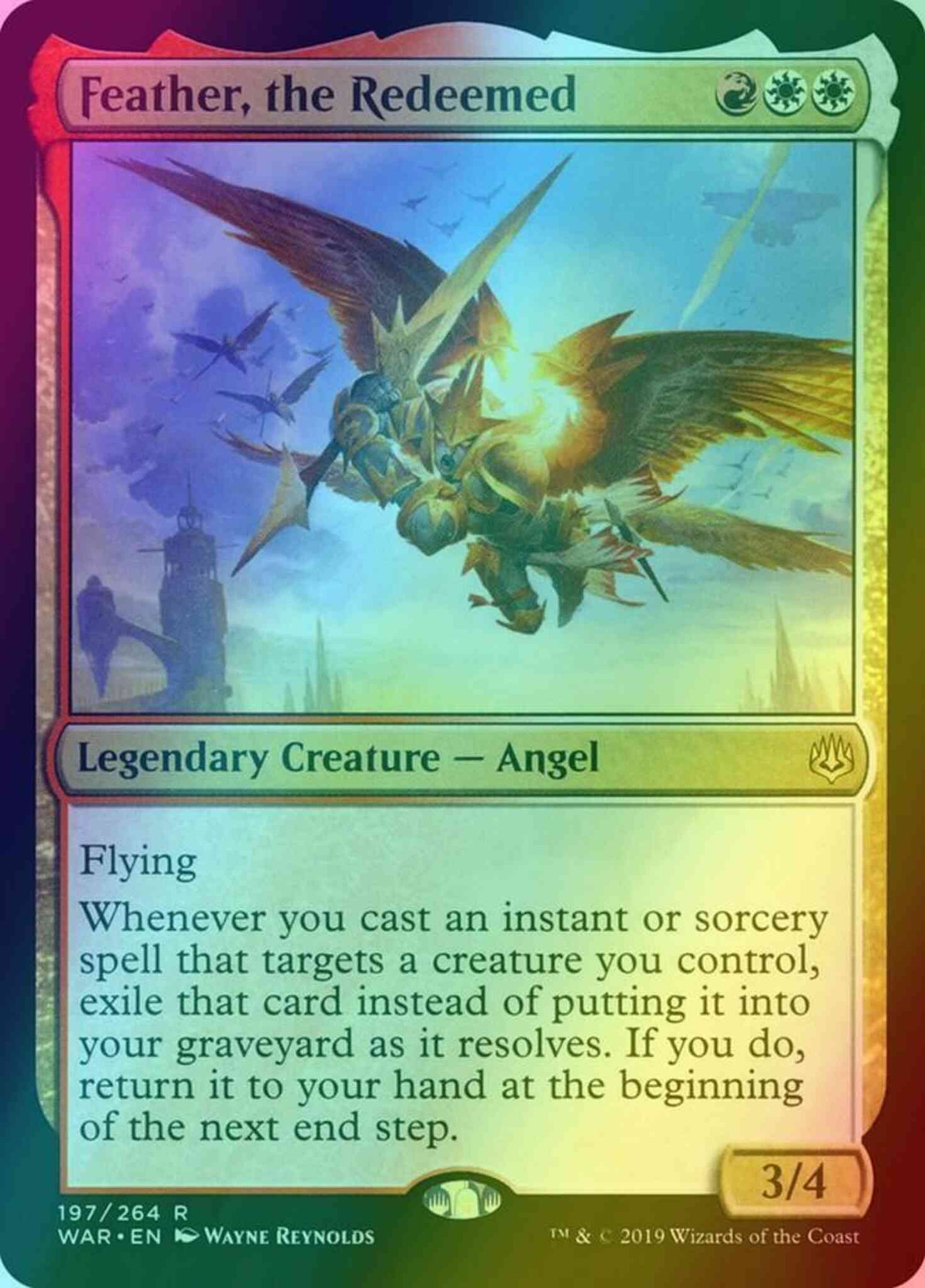 Feather, the Redeemed [197] [War of the Spark] [Foil]