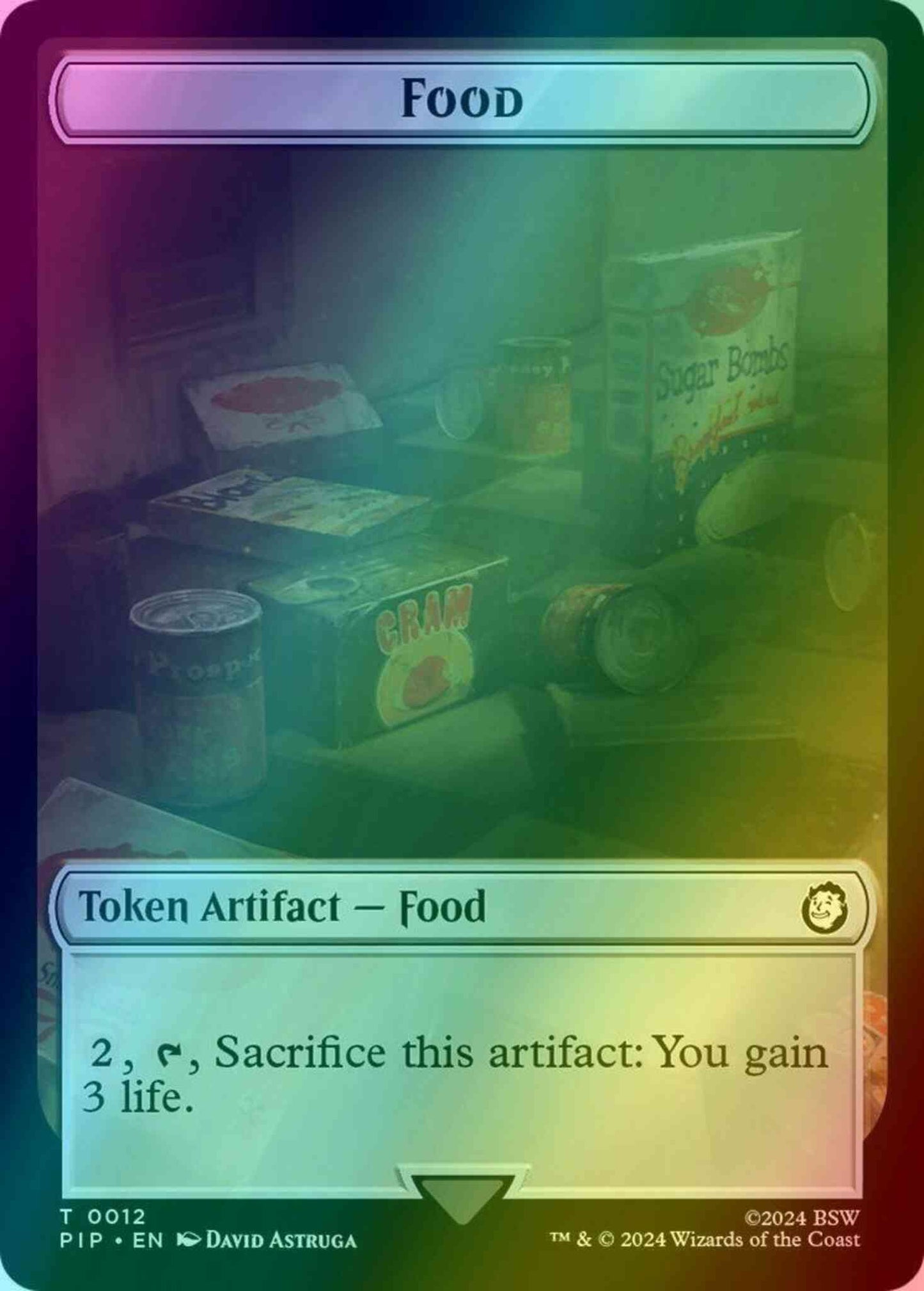 Food Token (12) // Human Soldier Token (03) [Fallout: Tokens] [Foil]