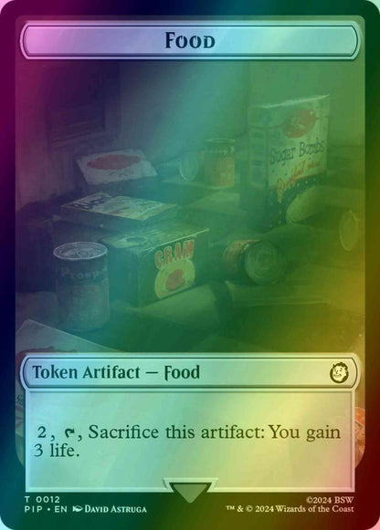 Food Token (12) // Human Soldier Token (03) [Fallout: Tokens] [Foil]