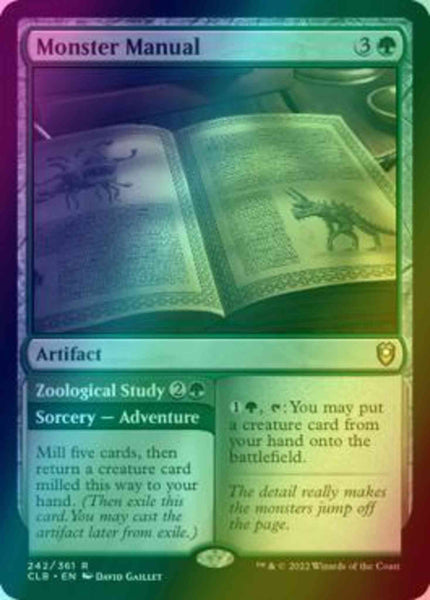 Monster Manual // Zoological Study [242] [Commander Legends: Battle for Baldur's Gate] [Foil] – Face to Face Games