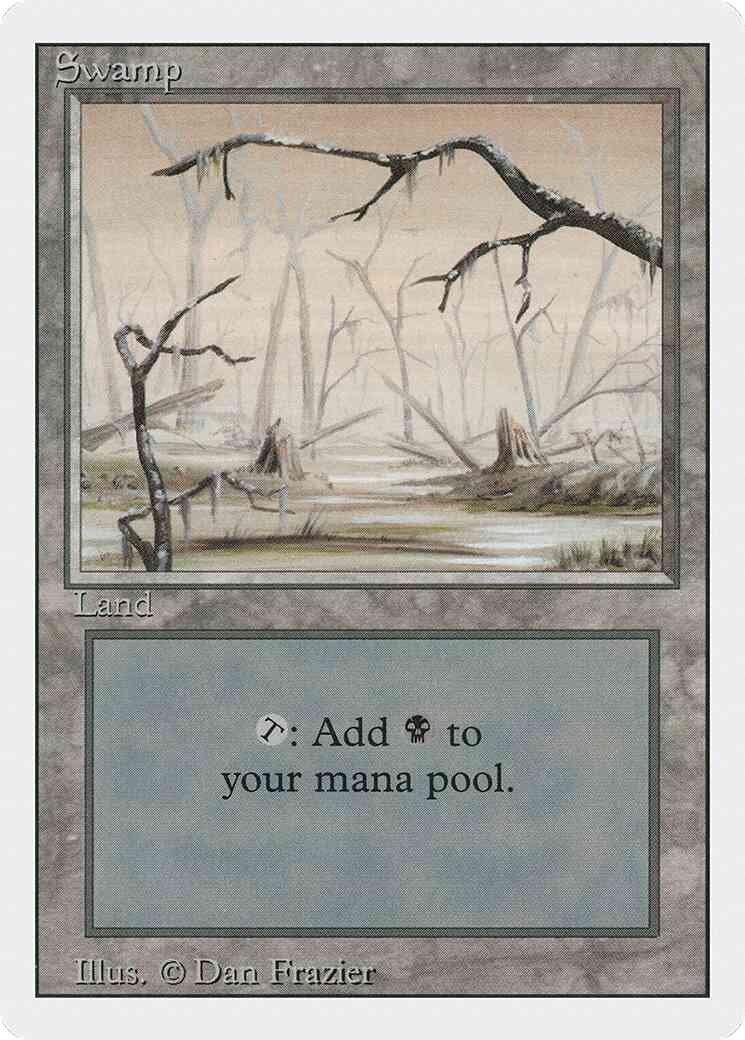 Swamp [Bottom Branch Vertical] [299] [Revised Edition] [Non-Foil]
