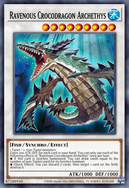 Ravenous Crocodragon Archethys - ETCO-EN043 - Ultra Rare - 1st Edition