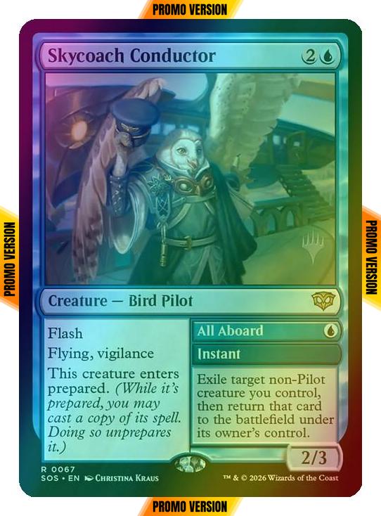 Skycoach Conductor [67p] [Promo Pack] [Secrets of Strixhaven Promos] [Foil]
