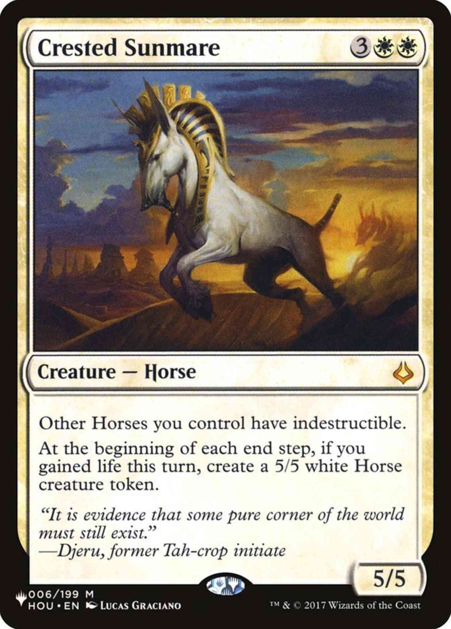 Crested Sunmare [HOU-6] [The List] [Non-Foil]
