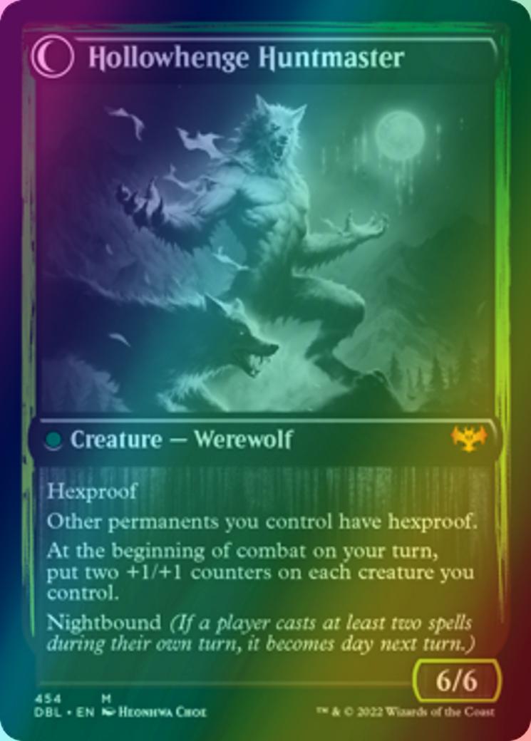 Avabruck Caretaker // Hollowhenge Huntmaster [454] [Innistrad: Double Feature] [Foil]